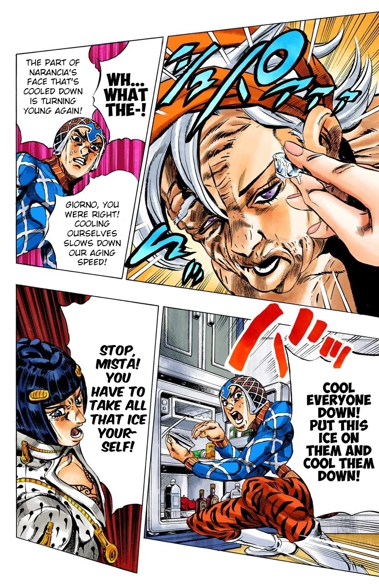 JoJo's Bizarre Adventure Part 5 - Vento Aureo (Official Colored) Chapter 50 page 14 - Chapter 50: The Grateful Dead Part 2