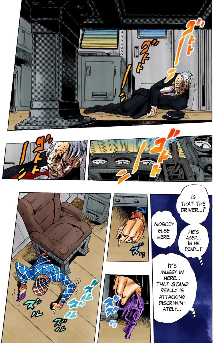 JoJo's Bizarre Adventure Part 5 - Vento Aureo (Official Colored) Chapter 50 page 17 - Chapter 50: The Grateful Dead Part 2
