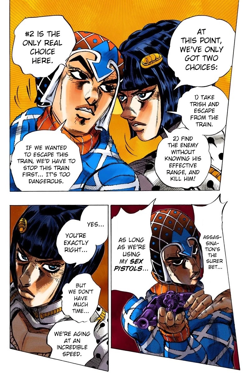 JoJo's Bizarre Adventure Part 5 - Vento Aureo (Official Colored) Chapter 50 page 6 - Chapter 50: The Grateful Dead Part 2
