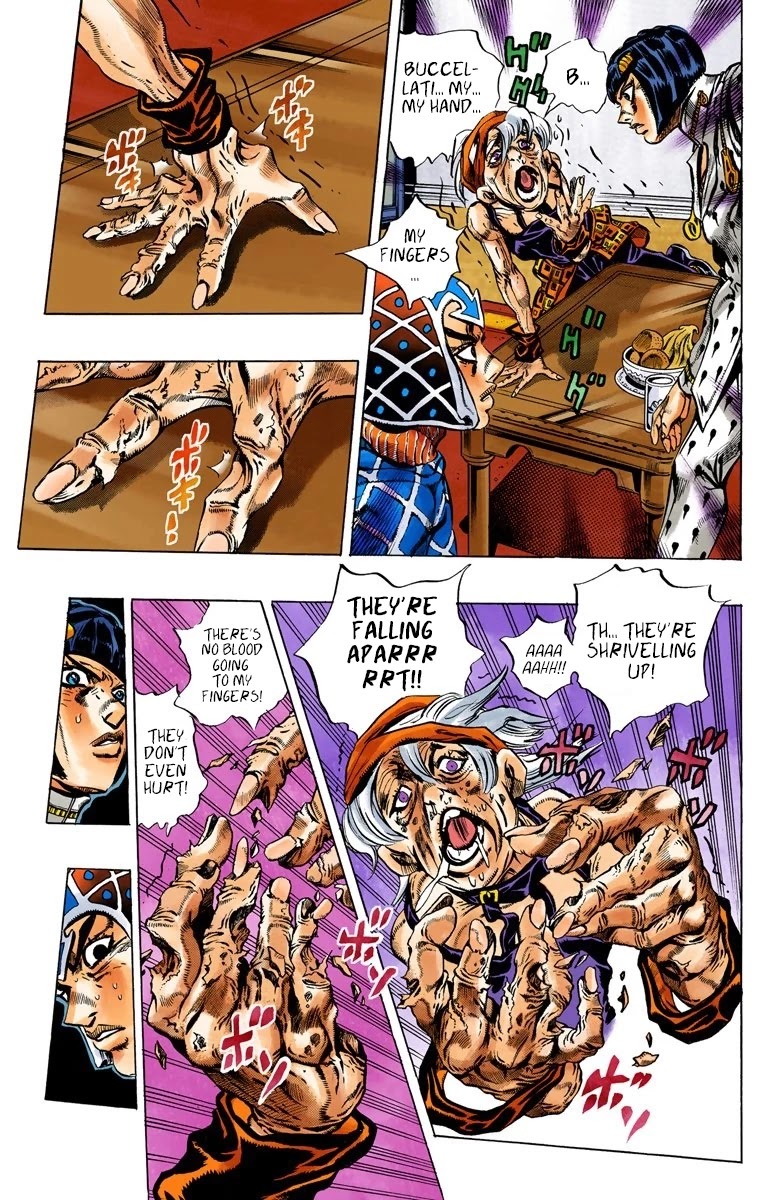 JoJo's Bizarre Adventure Part 5 - Vento Aureo (Official Colored) Chapter 50 page 7 - Chapter 50: The Grateful Dead Part 2