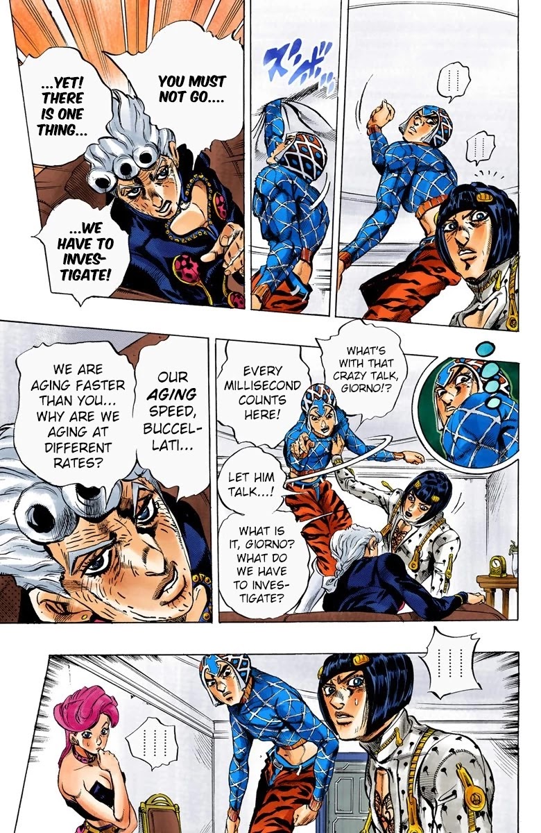 JoJo's Bizarre Adventure Part 5 - Vento Aureo (Official Colored) Chapter 50 page 9 - Chapter 50: The Grateful Dead Part 2