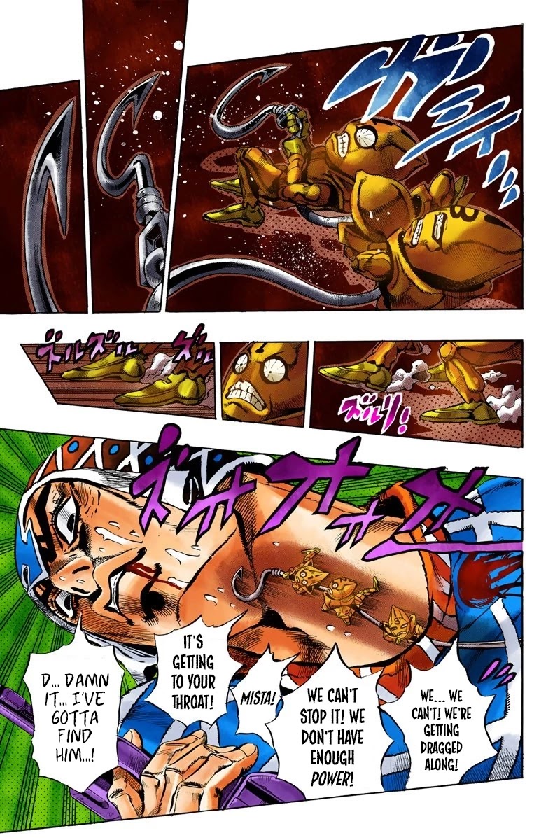JoJo's Bizarre Adventure Part 5 - Vento Aureo (Official Colored) Chapter 51 page 14 - Chapter 51: The Grateful Dead Part 3