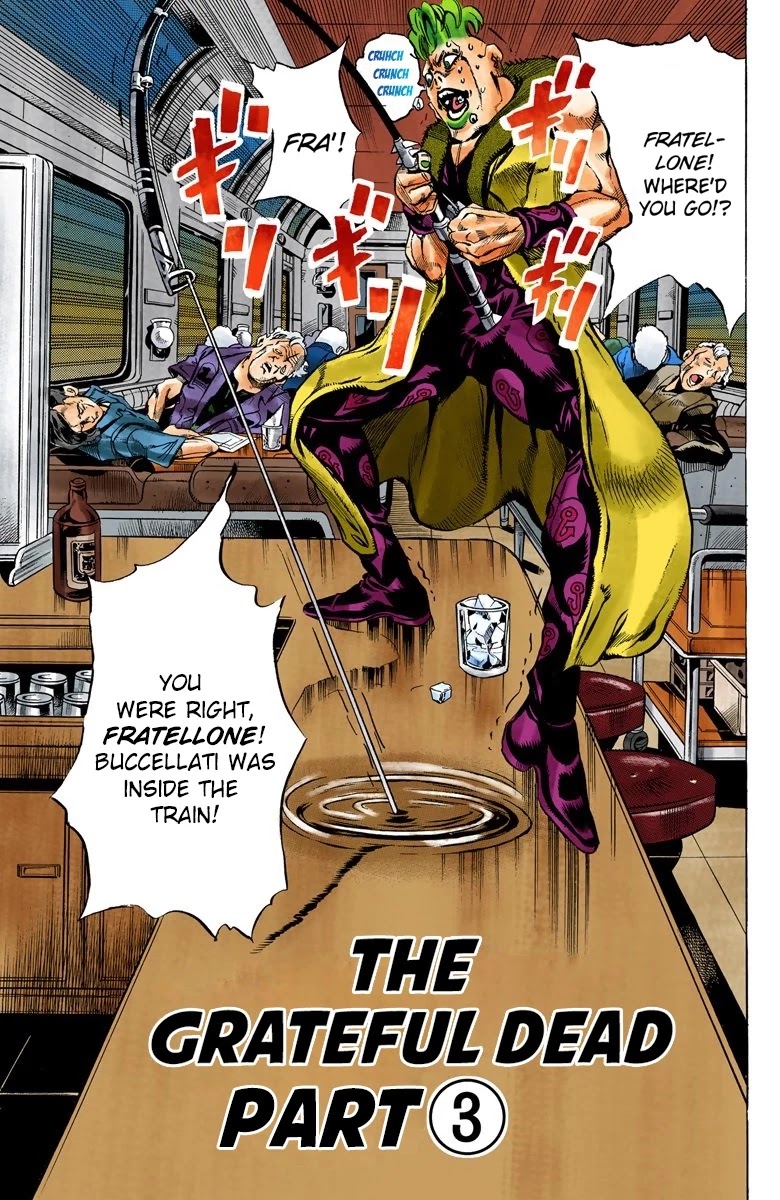 JoJo's Bizarre Adventure Part 5 - Vento Aureo (Official Colored) Chapter 51 page 2 - Chapter 51: The Grateful Dead Part 3