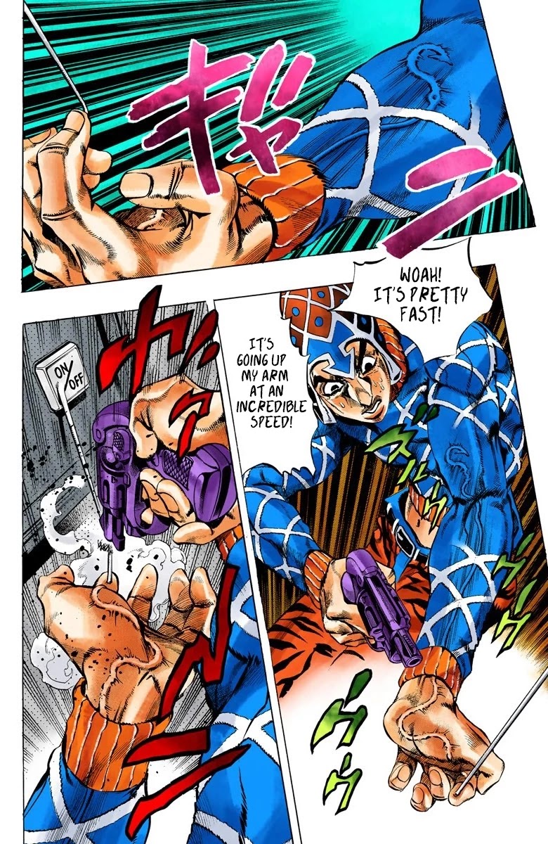 JoJo's Bizarre Adventure Part 5 - Vento Aureo (Official Colored) Chapter 51 page 7 - Chapter 51: The Grateful Dead Part 3