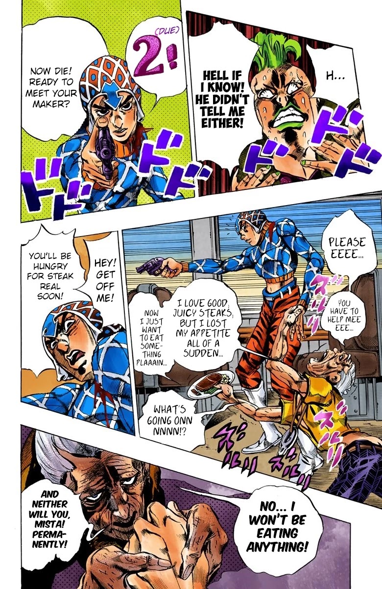 JoJo's Bizarre Adventure Part 5 - Vento Aureo (Official Colored) Chapter 52 page 10 - Chapter 52: The Grateful Dead Part 4