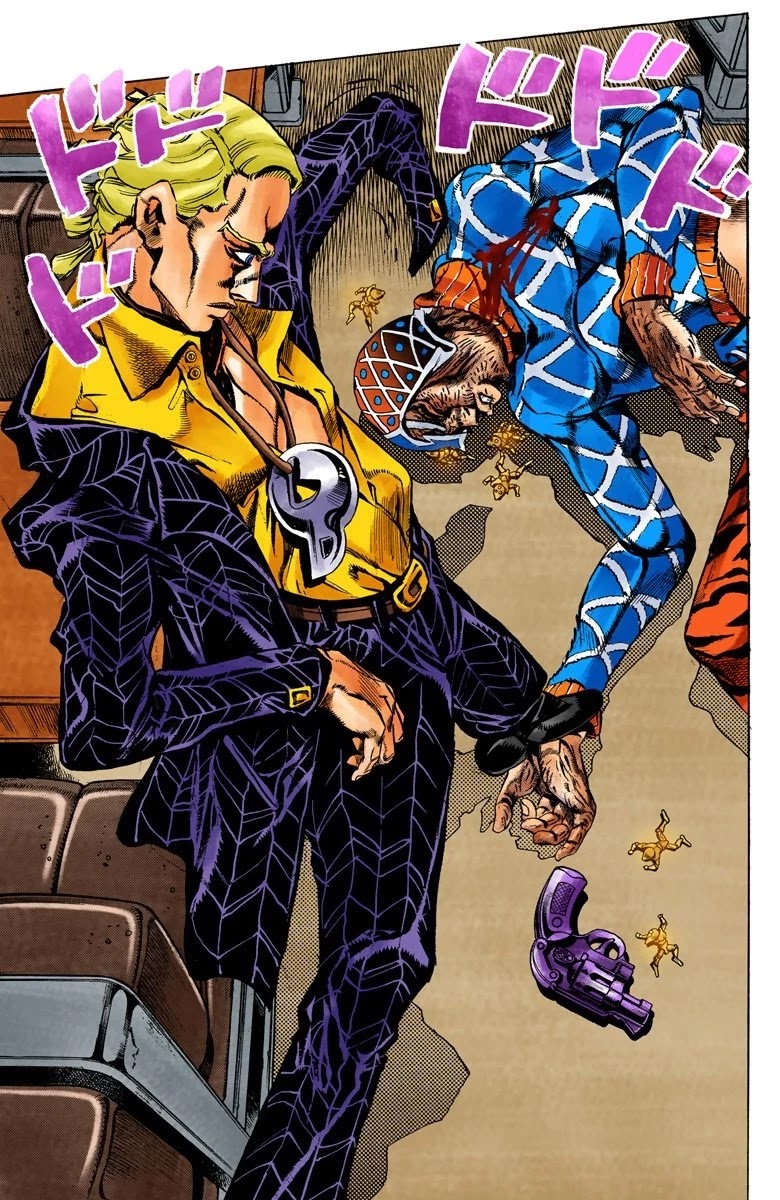 JoJo's Bizarre Adventure Part 5 - Vento Aureo (Official Colored) Chapter 52 page 15 - Chapter 52: The Grateful Dead Part 4
