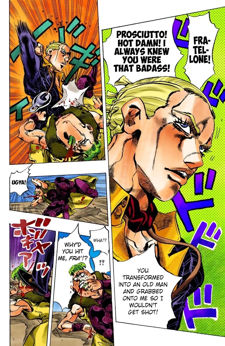 JoJo's Bizarre Adventure Part 5 - Vento Aureo (Official Colored) Chapter 52 page 16 - Chapter 52: The Grateful Dead Part 4