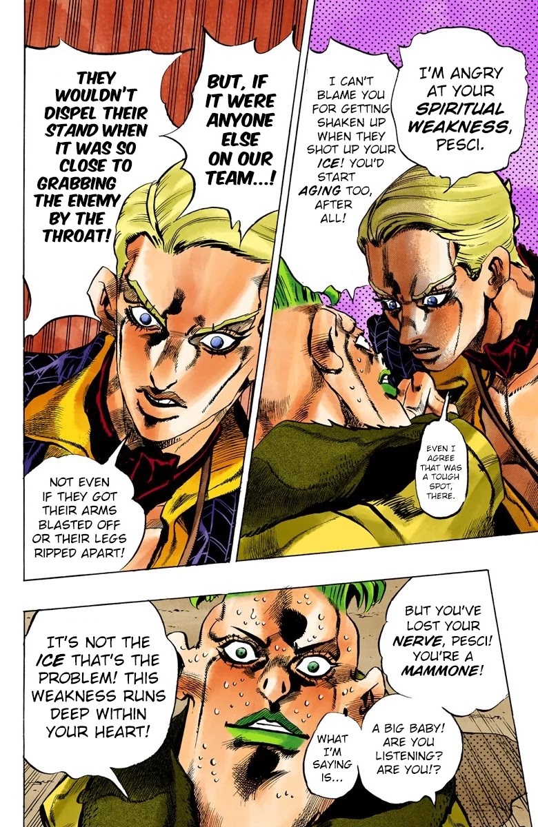 JoJo's Bizarre Adventure Part 5 - Vento Aureo (Official Colored) Chapter 52 page 18 - Chapter 52: The Grateful Dead Part 4