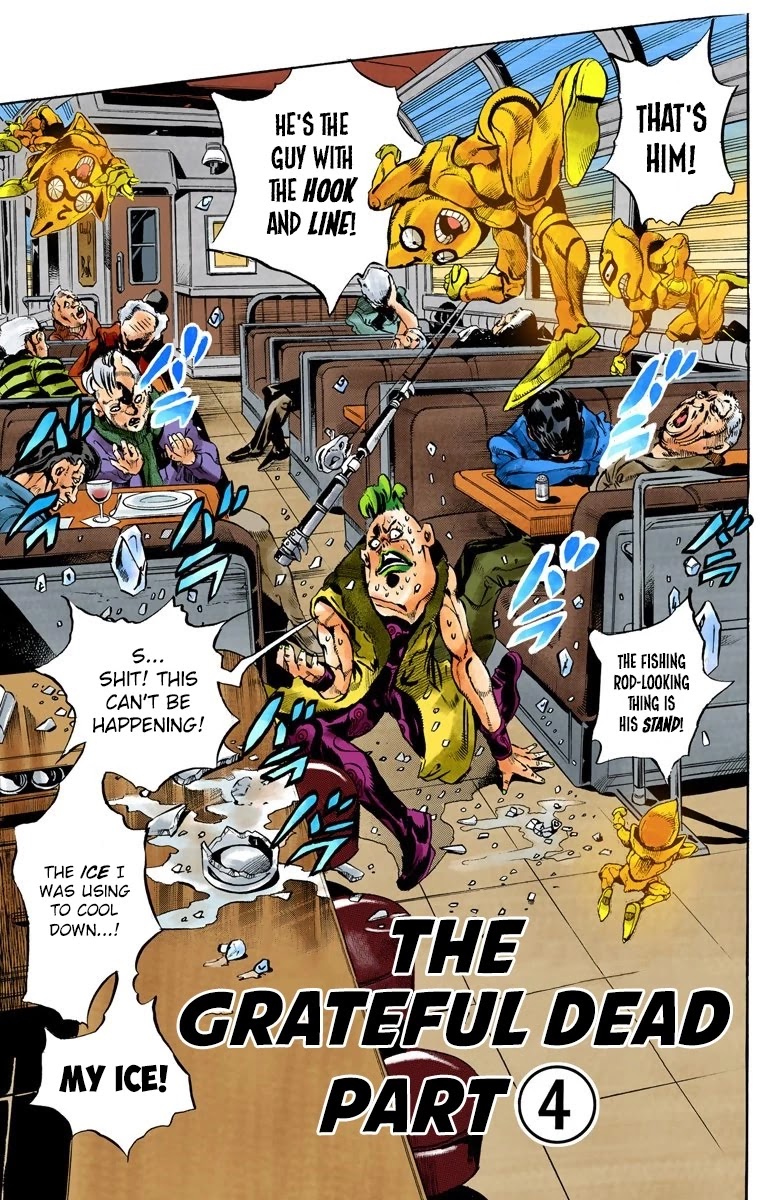 JoJo's Bizarre Adventure Part 5 - Vento Aureo (Official Colored) Chapter 52 page 3 - Chapter 52: The Grateful Dead Part 4