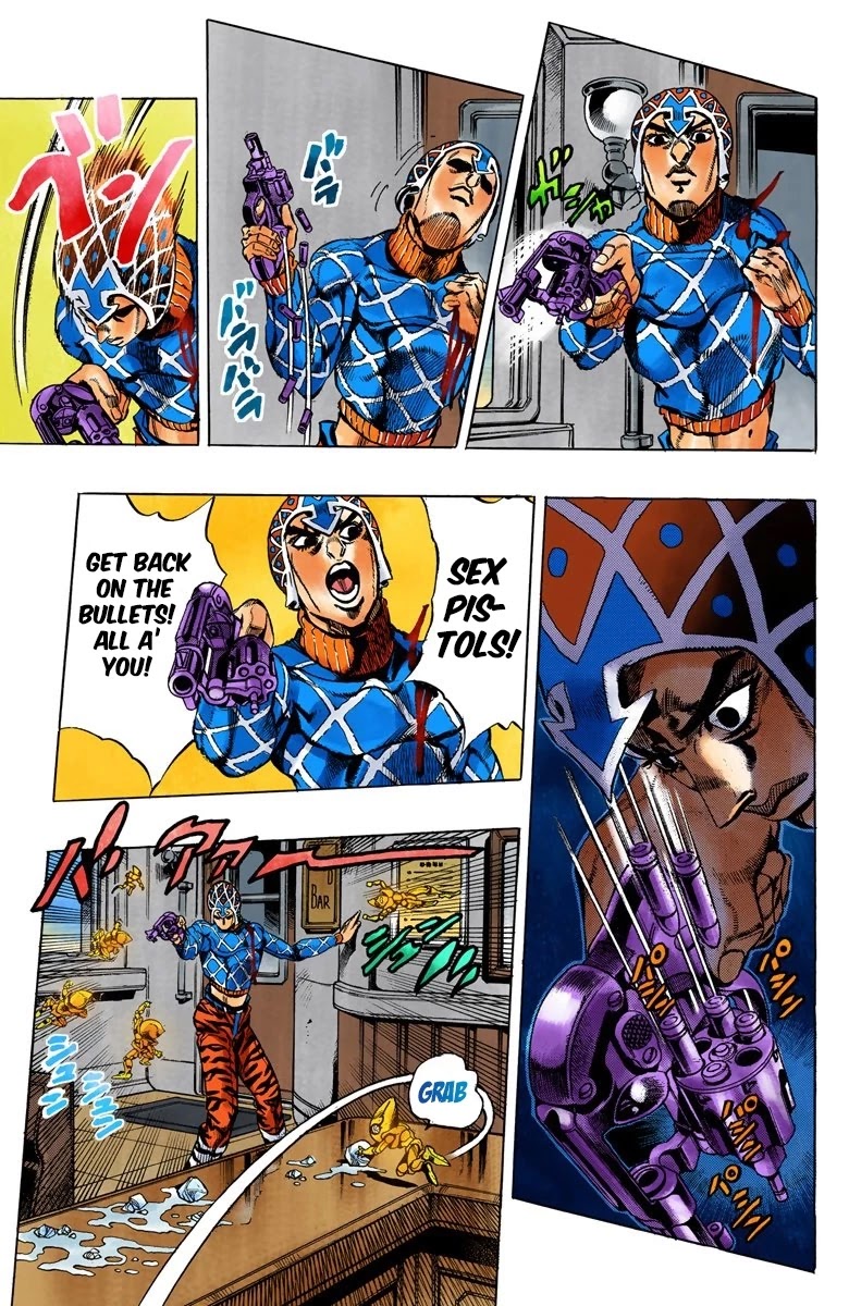 JoJo's Bizarre Adventure Part 5 - Vento Aureo (Official Colored) Chapter 52 page 7 - Chapter 52: The Grateful Dead Part 4
