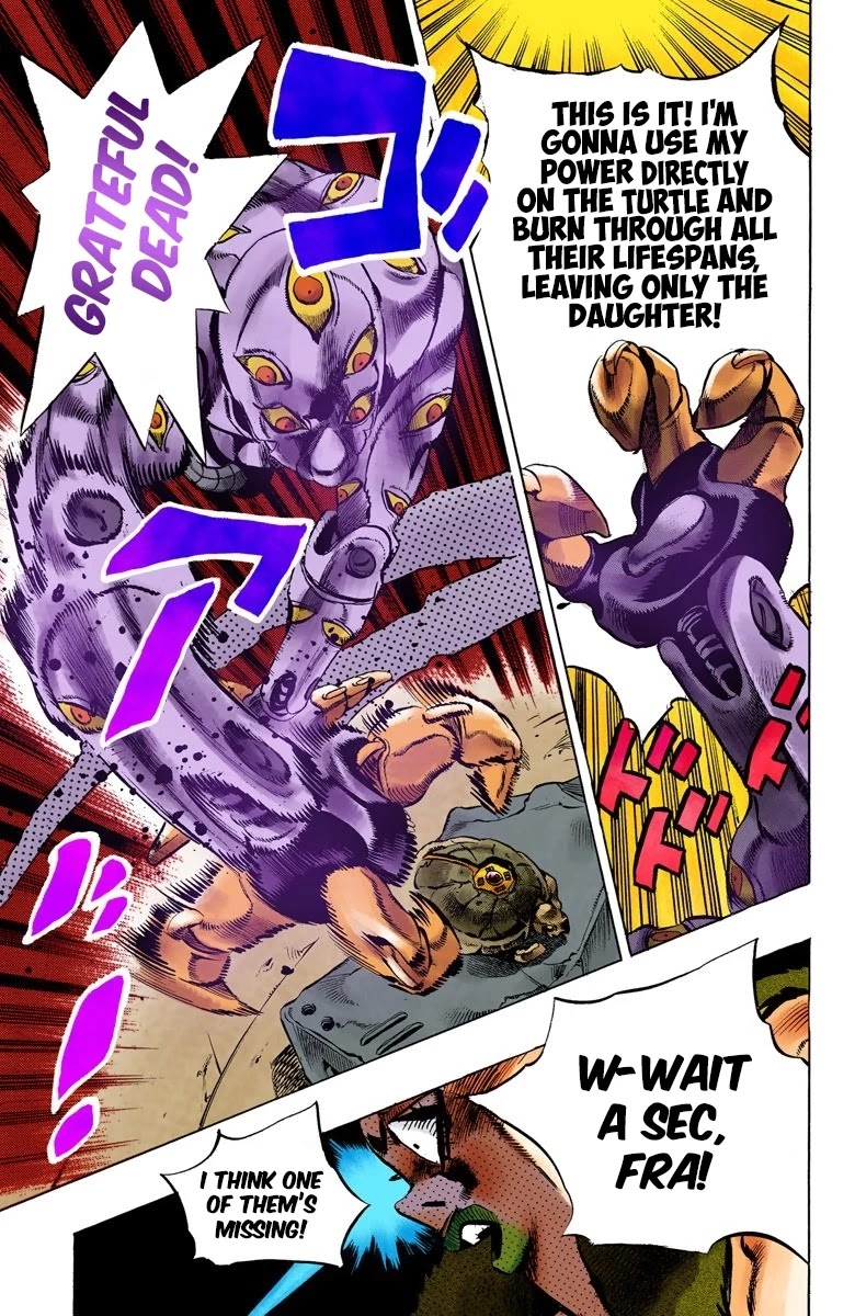 JoJo's Bizarre Adventure Part 5 - Vento Aureo (Official Colored) Chapter 53 page 16 - Chapter 53: The Grateful Dead Part 5