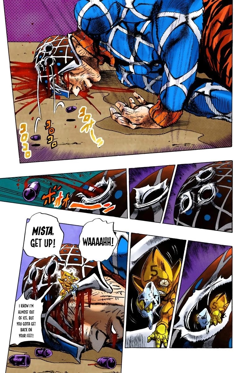 JoJo's Bizarre Adventure Part 5 - Vento Aureo (Official Colored) Chapter 53 page 18 - Chapter 53: The Grateful Dead Part 5