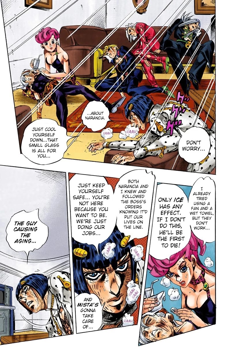 JoJo's Bizarre Adventure Part 5 - Vento Aureo (Official Colored) Chapter 53 page 4 - Chapter 53: The Grateful Dead Part 5
