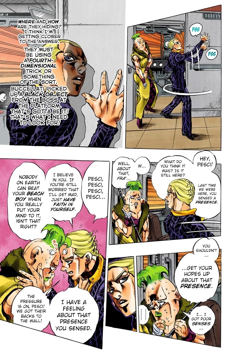 JoJo's Bizarre Adventure Part 5 - Vento Aureo (Official Colored) Chapter 53 page 8 - Chapter 53: The Grateful Dead Part 5