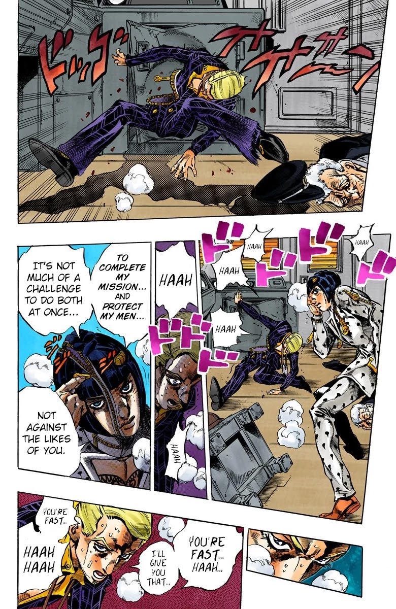 JoJo's Bizarre Adventure Part 5 - Vento Aureo (Official Colored) Chapter 54 page 12 - Chapter 54: The Grateful Dead Part 6
