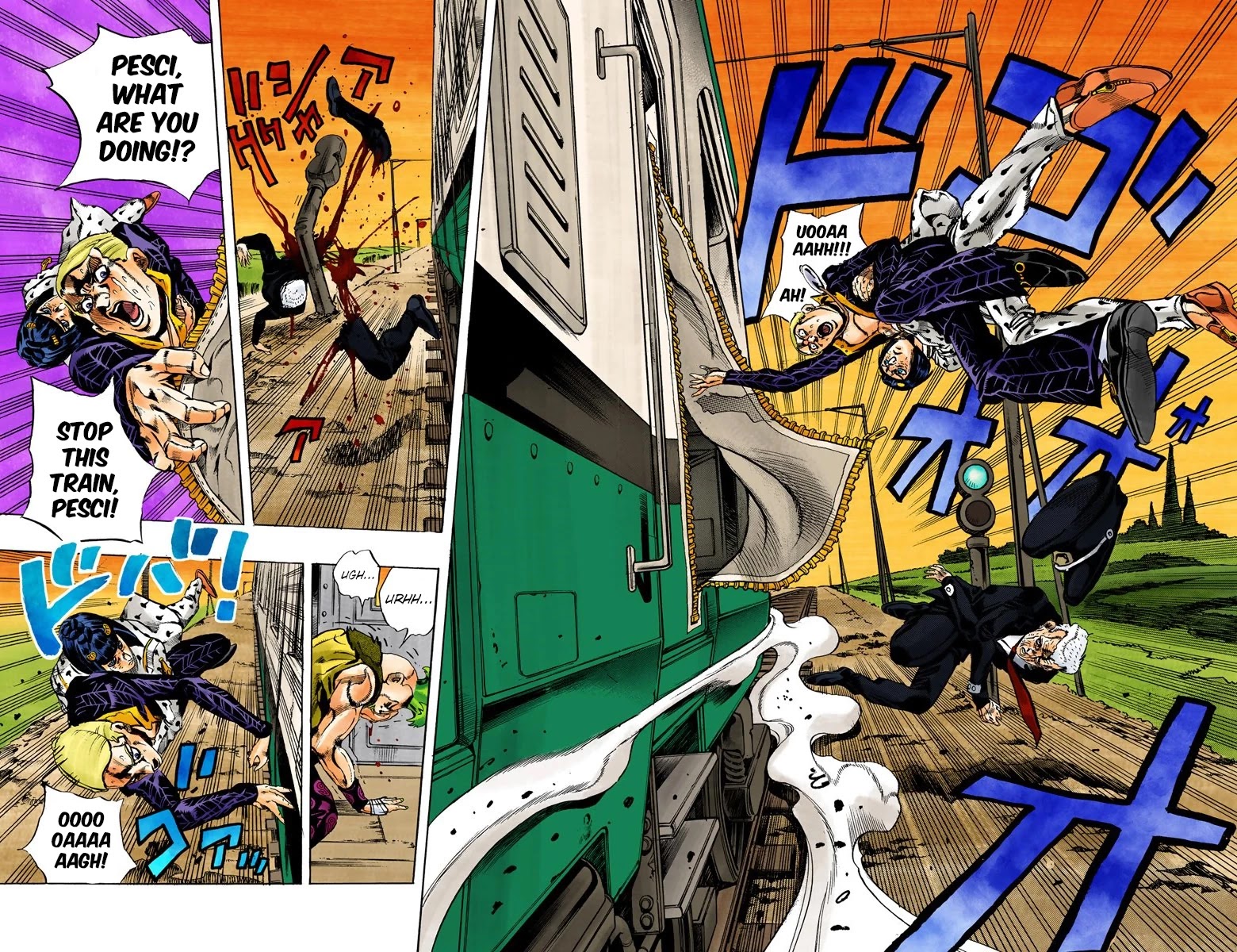 JoJo's Bizarre Adventure Part 5 - Vento Aureo (Official Colored) Chapter 54 page 17 - Chapter 54: The Grateful Dead Part 6