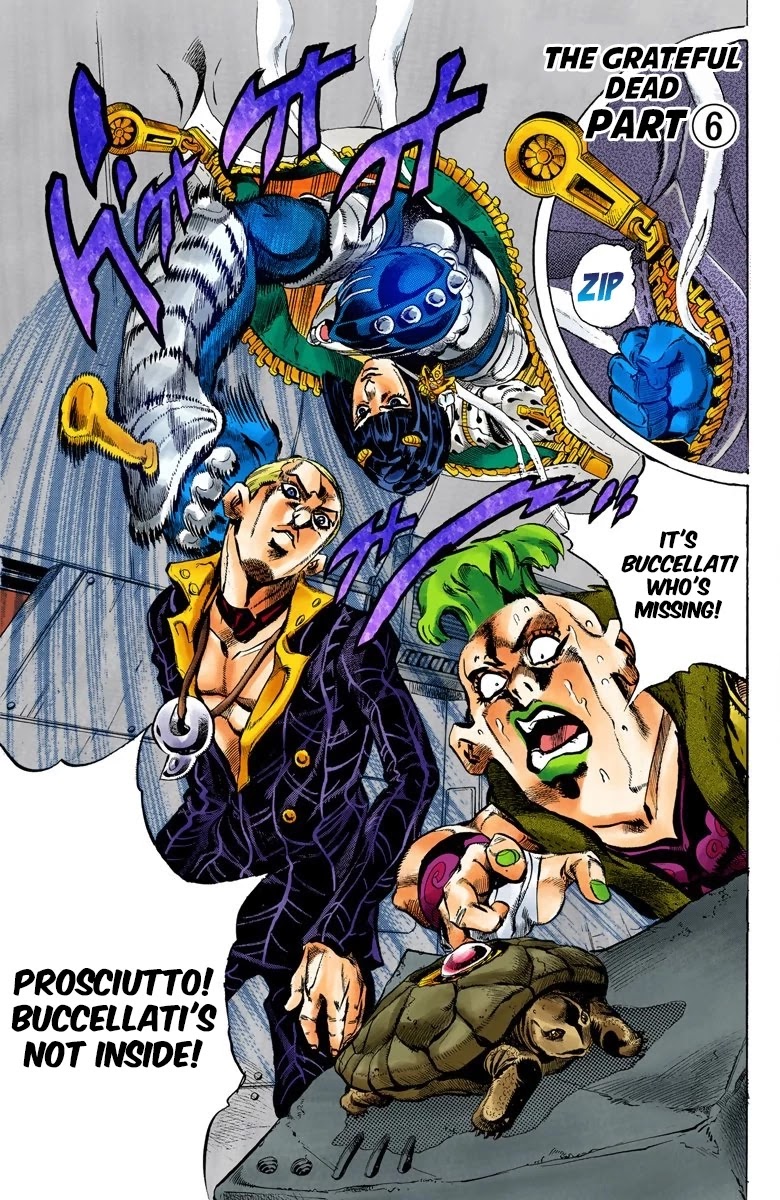 JoJo's Bizarre Adventure Part 5 - Vento Aureo (Official Colored) Chapter 54 page 2 - Chapter 54: The Grateful Dead Part 6