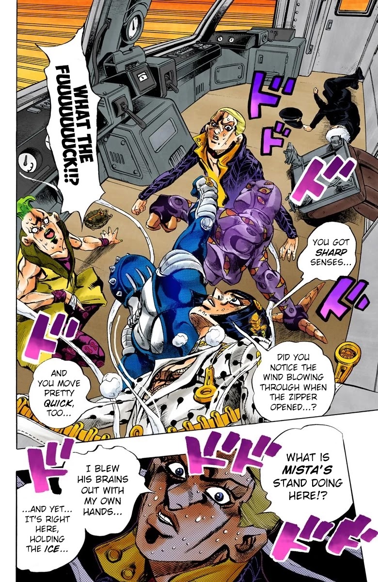 JoJo's Bizarre Adventure Part 5 - Vento Aureo (Official Colored) Chapter 54 page 4 - Chapter 54: The Grateful Dead Part 6