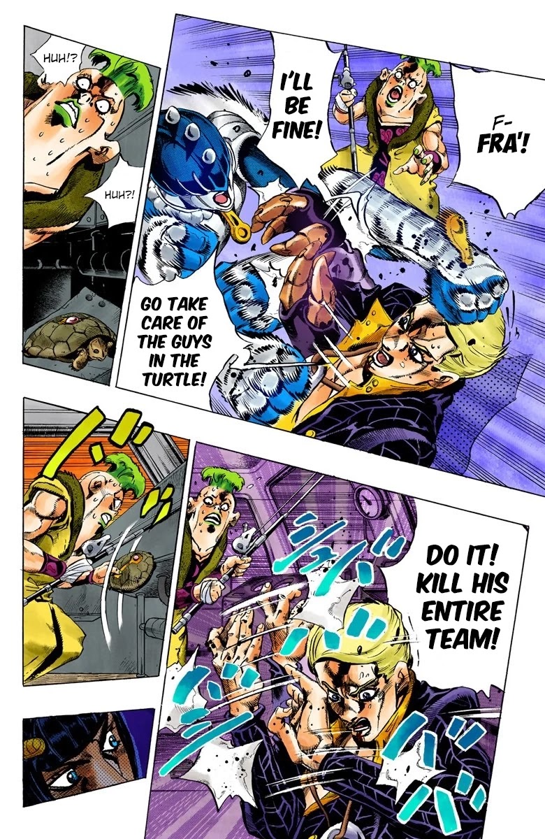 JoJo's Bizarre Adventure Part 5 - Vento Aureo (Official Colored) Chapter 54 page 8 - Chapter 54: The Grateful Dead Part 6