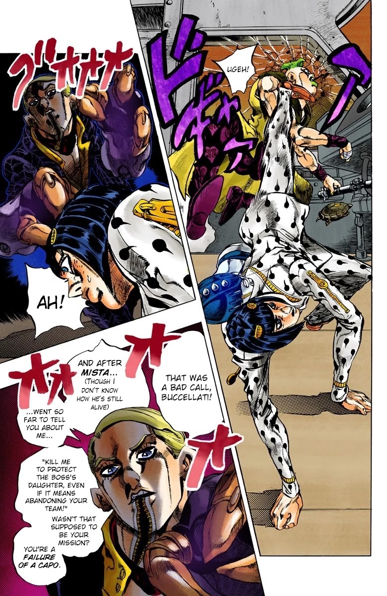 JoJo's Bizarre Adventure Part 5 - Vento Aureo (Official Colored) Chapter 54 page 9 - Chapter 54: The Grateful Dead Part 6