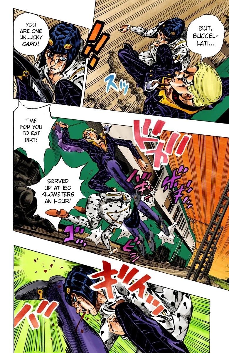 JoJo's Bizarre Adventure Part 5 - Vento Aureo (Official Colored) Chapter 55 page 12 - Chapter 55: The Grateful Dead Part 7