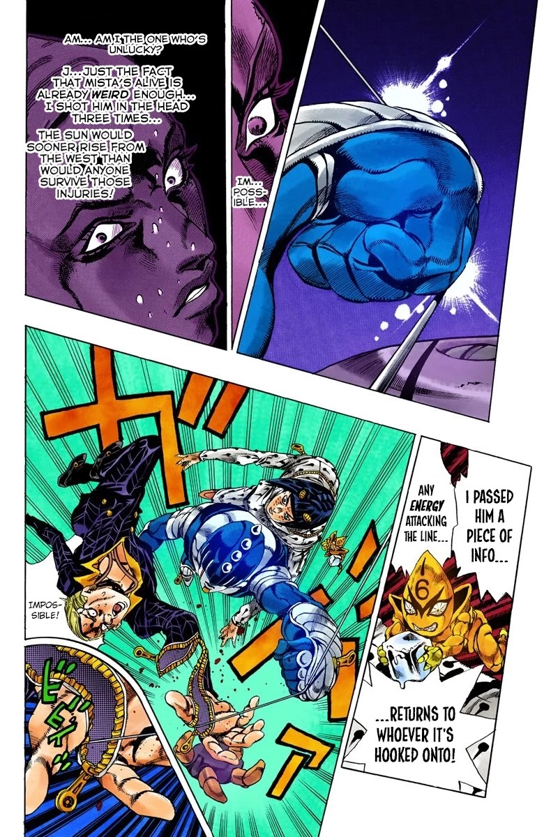 JoJo's Bizarre Adventure Part 5 - Vento Aureo (Official Colored) Chapter 55 page 16 - Chapter 55: The Grateful Dead Part 7