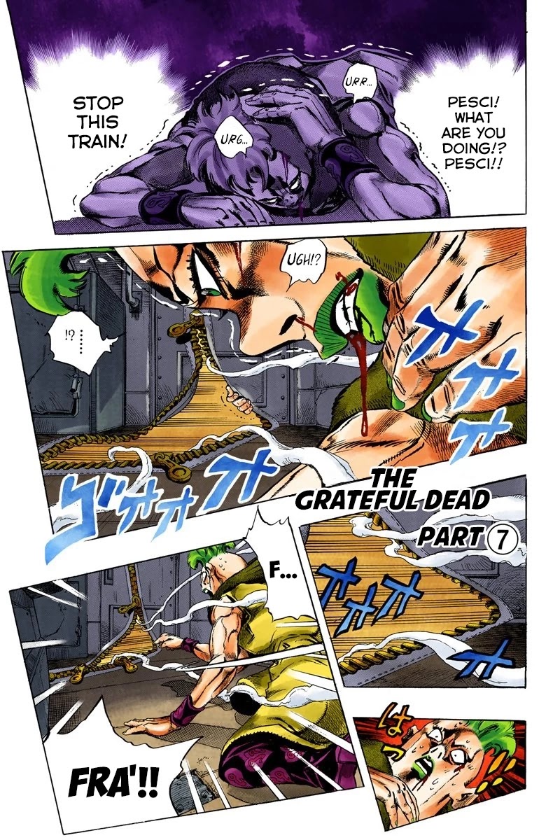 JoJo's Bizarre Adventure Part 5 - Vento Aureo (Official Colored) Chapter 55 page 2 - Chapter 55: The Grateful Dead Part 7