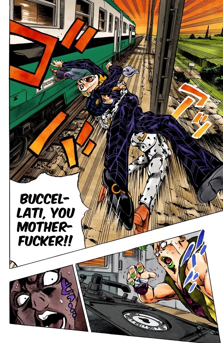 JoJo's Bizarre Adventure Part 5 - Vento Aureo (Official Colored) Chapter 55 page 4 - Chapter 55: The Grateful Dead Part 7