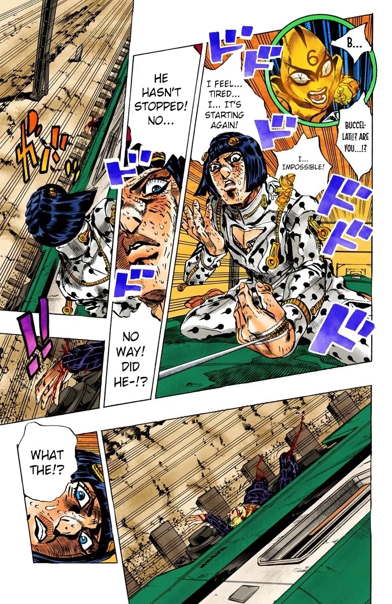 JoJo's Bizarre Adventure Part 5 - Vento Aureo (Official Colored) Chapter 56 page 11 - Chapter 56: The Grateful Dead Part 8