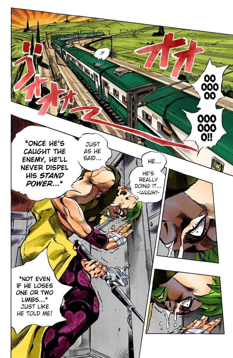 JoJo's Bizarre Adventure Part 5 - Vento Aureo (Official Colored) Chapter 56 page 13 - Chapter 56: The Grateful Dead Part 8