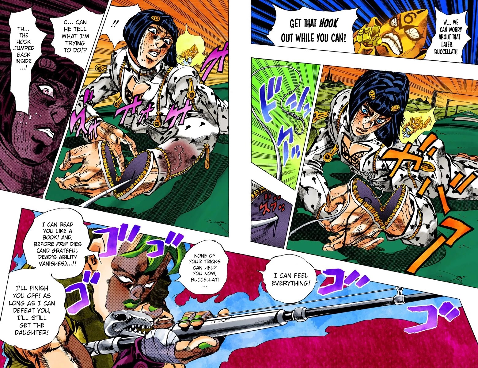 JoJo's Bizarre Adventure Part 5 - Vento Aureo (Official Colored) Chapter 56 page 17 - Chapter 56: The Grateful Dead Part 8