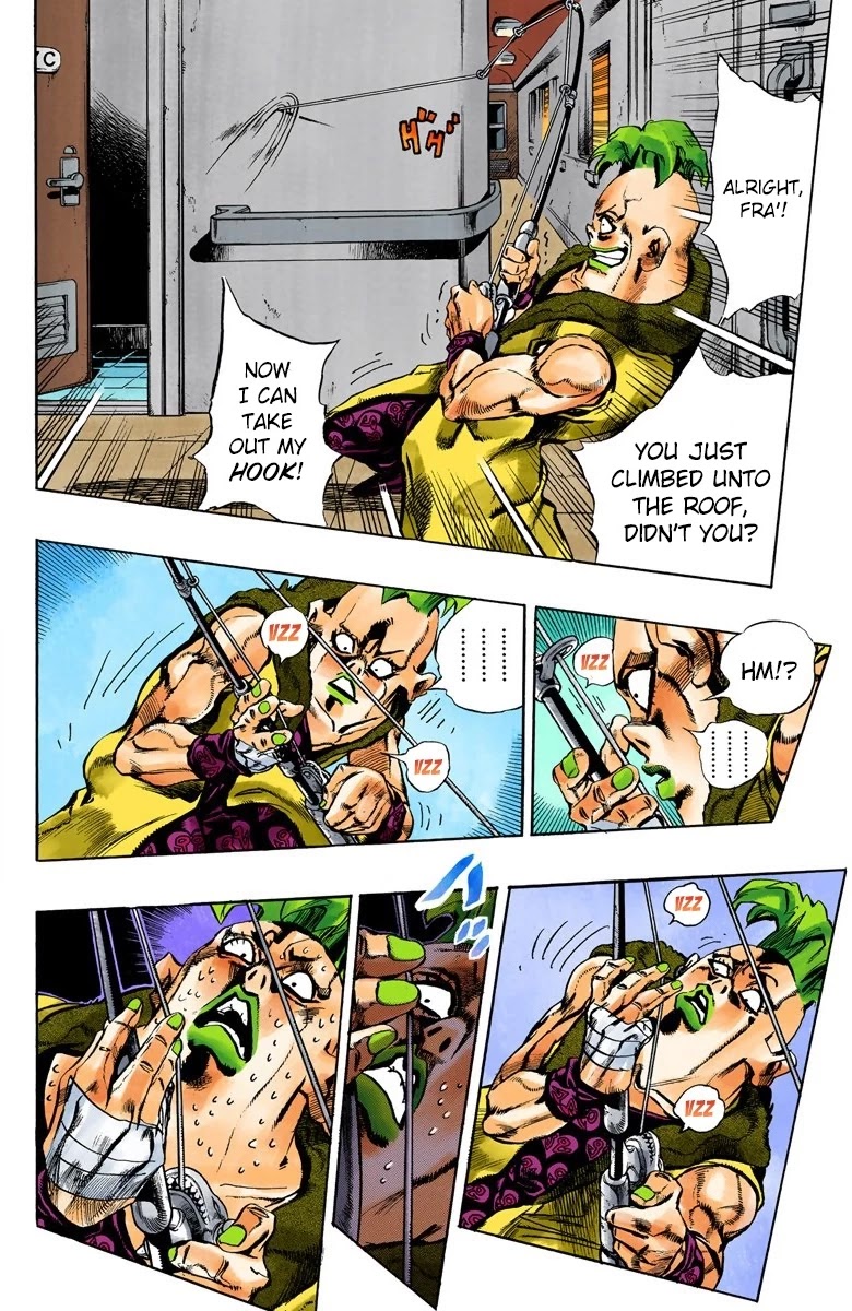 JoJo's Bizarre Adventure Part 5 - Vento Aureo (Official Colored) Chapter 56 page 4 - Chapter 56: The Grateful Dead Part 8