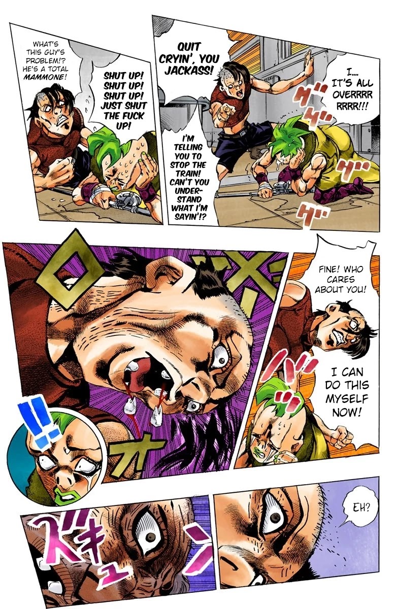 JoJo's Bizarre Adventure Part 5 - Vento Aureo (Official Colored) Chapter 56 page 9 - Chapter 56: The Grateful Dead Part 8