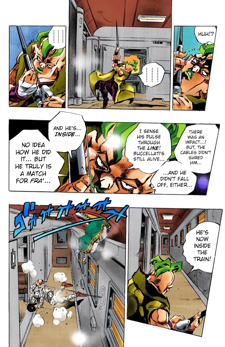 JoJo's Bizarre Adventure Part 5 - Vento Aureo (Official Colored) Chapter 57 page 14 - Chapter 57: The Grateful Dead Part 9