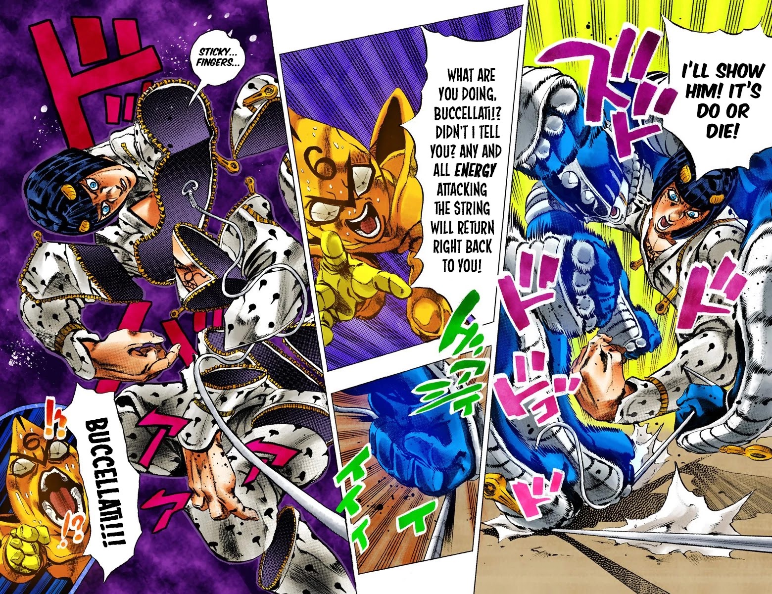 JoJo's Bizarre Adventure Part 5 - Vento Aureo (Official Colored) Chapter 57 page 18 - Chapter 57: The Grateful Dead Part 9