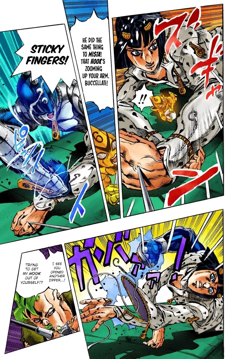 JoJo's Bizarre Adventure Part 5 - Vento Aureo (Official Colored) Chapter 57 page 5 - Chapter 57: The Grateful Dead Part 9