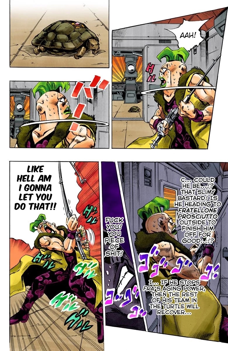 JoJo's Bizarre Adventure Part 5 - Vento Aureo (Official Colored) Chapter 58 page 10 - Chapter 58: The Grateful Dead Part 10