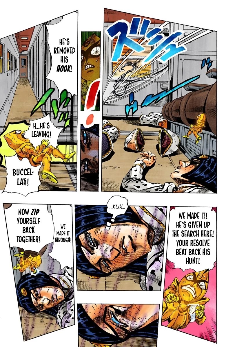 JoJo's Bizarre Adventure Part 5 - Vento Aureo (Official Colored) Chapter 58 page 11 - Chapter 58: The Grateful Dead Part 10