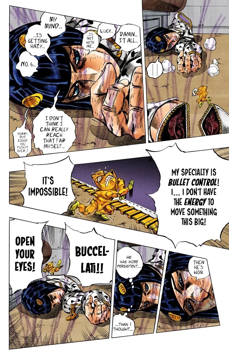 JoJo's Bizarre Adventure Part 5 - Vento Aureo (Official Colored) Chapter 58 page 14 - Chapter 58: The Grateful Dead Part 10