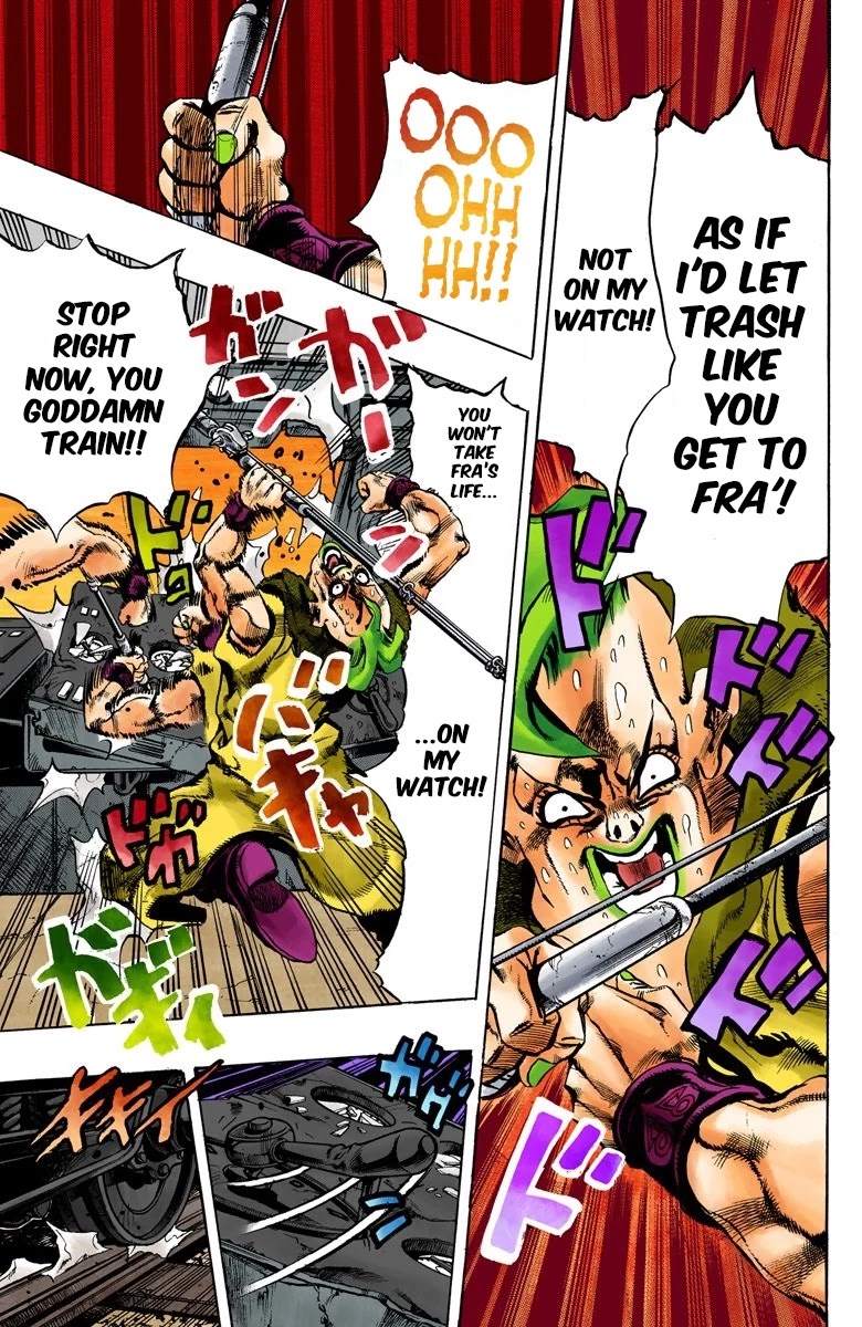 JoJo's Bizarre Adventure Part 5 - Vento Aureo (Official Colored) Chapter 58 page 15 - Chapter 58: The Grateful Dead Part 10