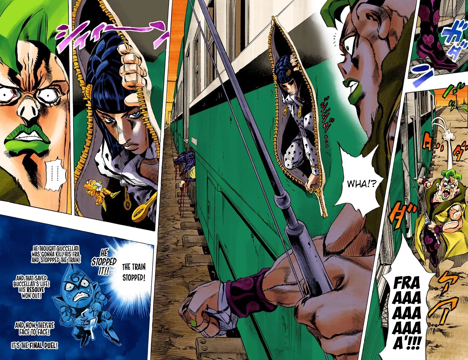 JoJo's Bizarre Adventure Part 5 - Vento Aureo (Official Colored) Chapter 58 page 17 - Chapter 58: The Grateful Dead Part 10