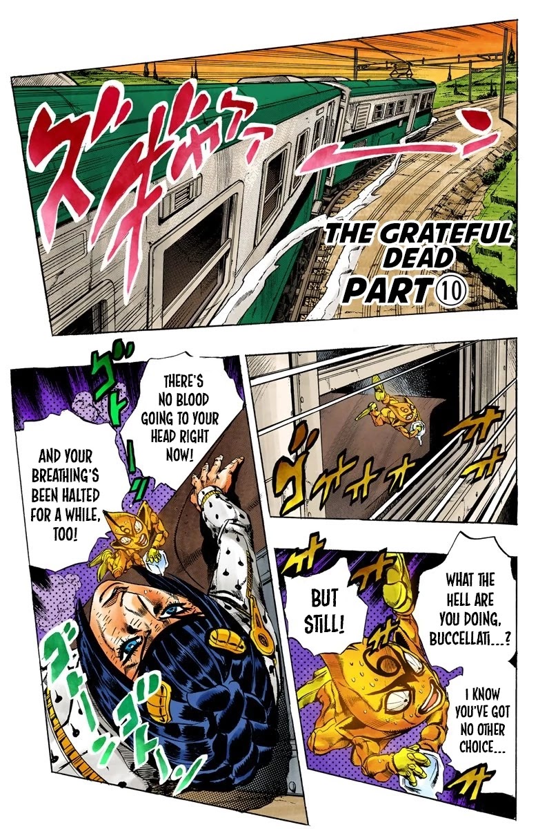 JoJo's Bizarre Adventure Part 5 - Vento Aureo (Official Colored) Chapter 58 page 2 - Chapter 58: The Grateful Dead Part 10