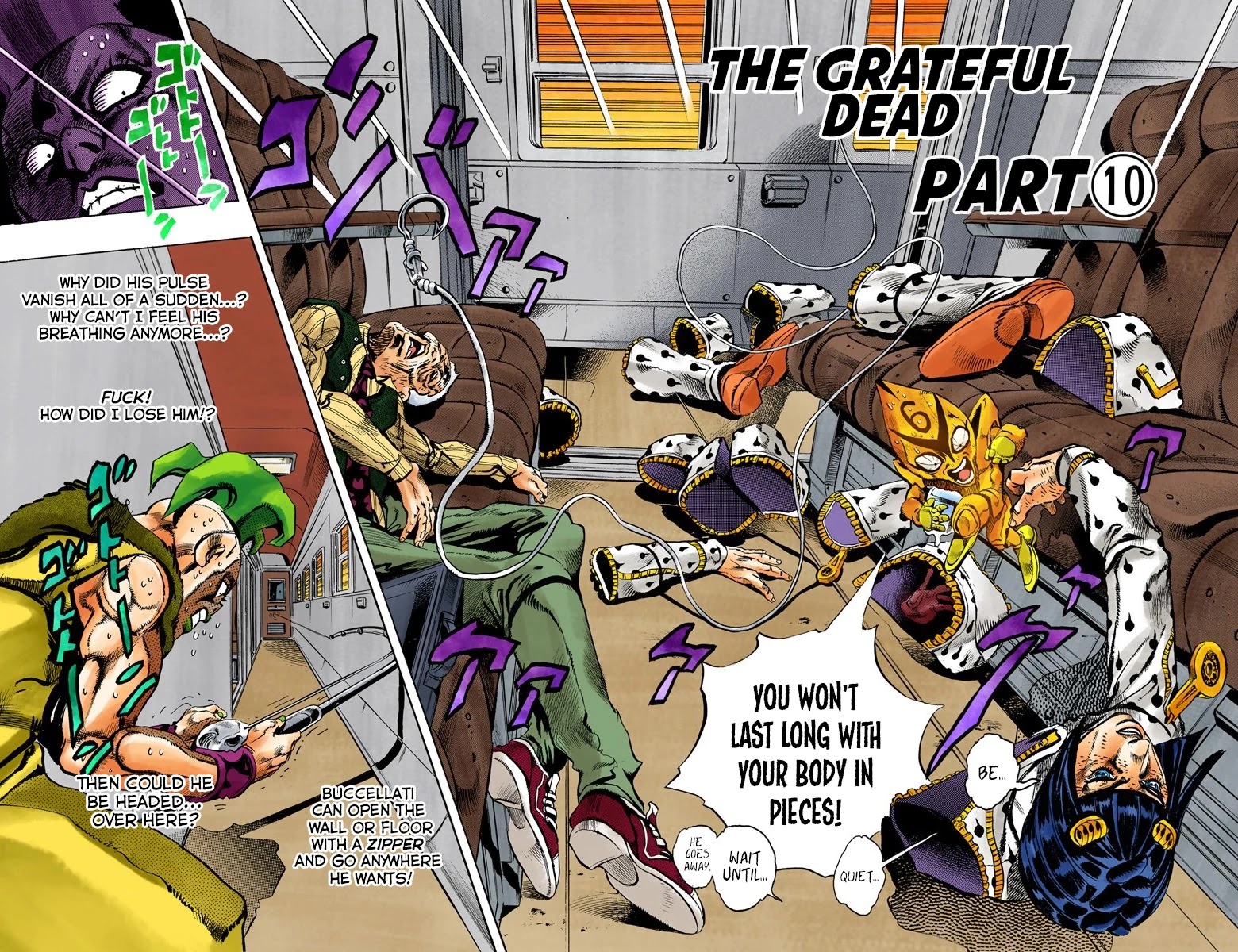 JoJo's Bizarre Adventure Part 5 - Vento Aureo (Official Colored) Chapter 58 page 3 - Chapter 58: The Grateful Dead Part 10