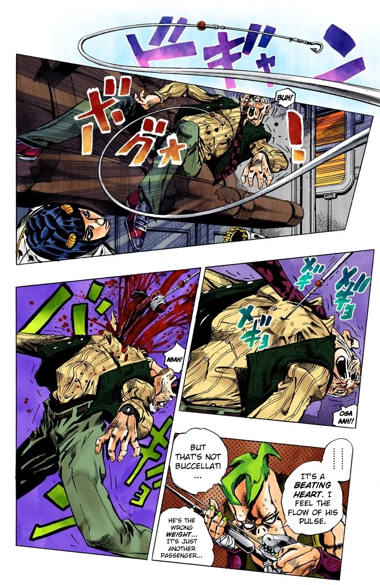 JoJo's Bizarre Adventure Part 5 - Vento Aureo (Official Colored) Chapter 58 page 6 - Chapter 58: The Grateful Dead Part 10