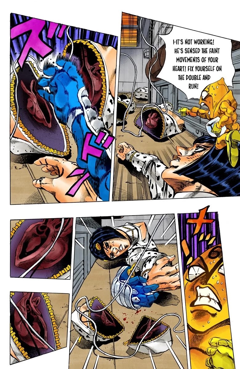 JoJo's Bizarre Adventure Part 5 - Vento Aureo (Official Colored) Chapter 58 page 8 - Chapter 58: The Grateful Dead Part 10