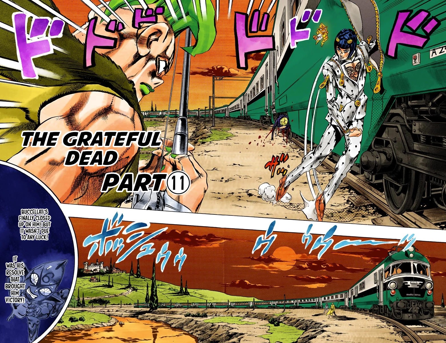 JoJo's Bizarre Adventure Part 5 - Vento Aureo (Official Colored) Chapter 59 page 3 - Chapter 59: The Grateful Dead Part 11
