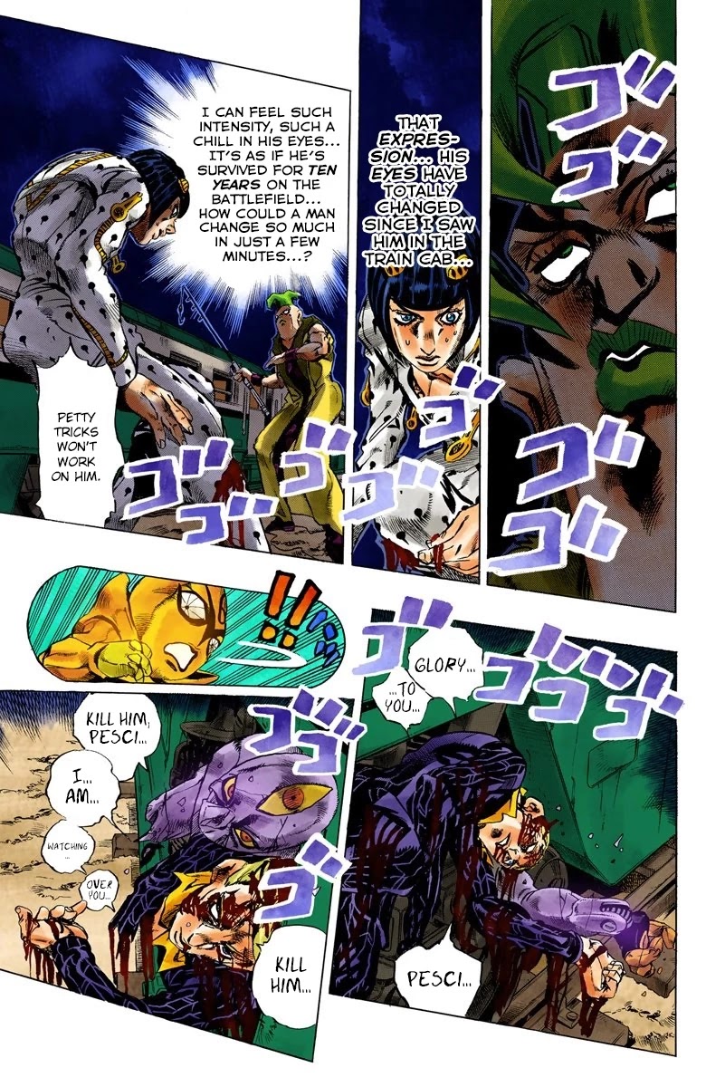 JoJo's Bizarre Adventure Part 5 - Vento Aureo (Official Colored) Chapter 59 page 7 - Chapter 59: The Grateful Dead Part 11