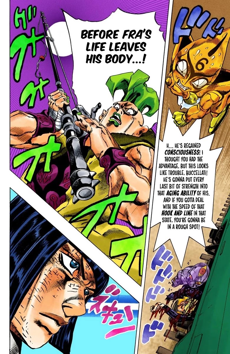 JoJo's Bizarre Adventure Part 5 - Vento Aureo (Official Colored) Chapter 59 page 8 - Chapter 59: The Grateful Dead Part 11
