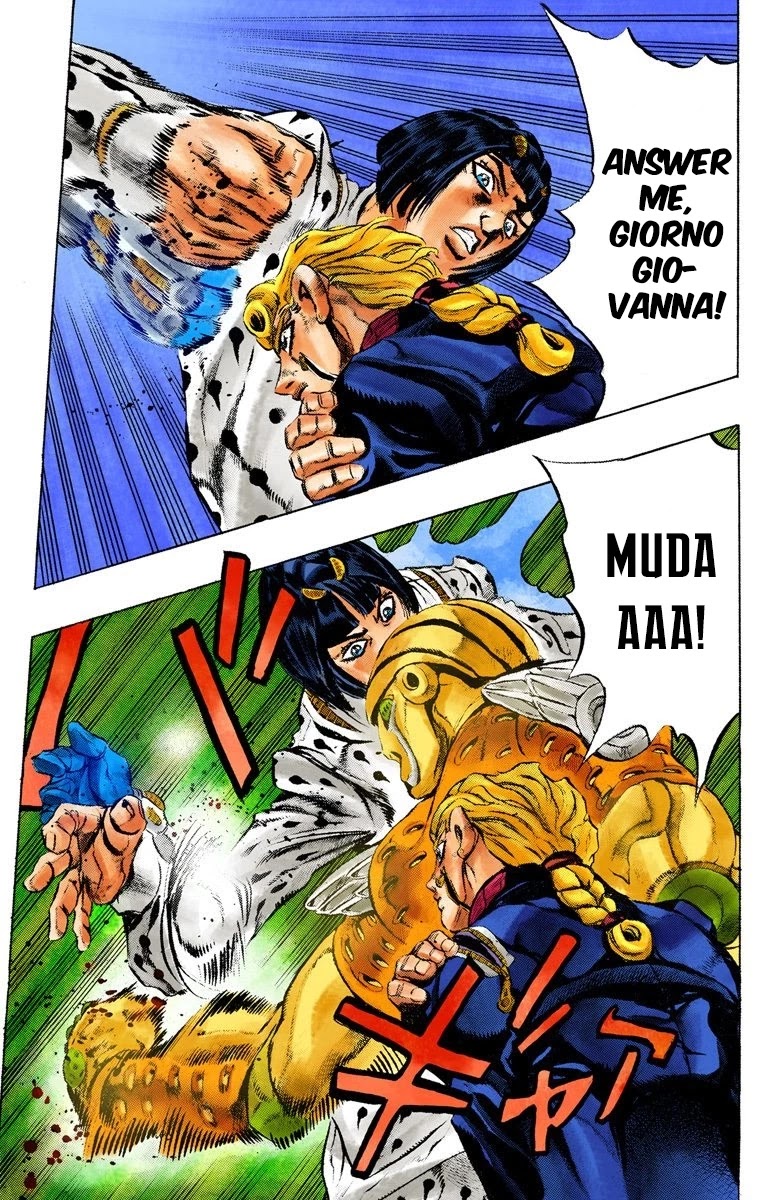 JoJo's Bizarre Adventure Part 5 - Vento Aureo (Official Colored) Chapter 6 page 7 - Chapter 6: Buccellati's Coming! Part 3