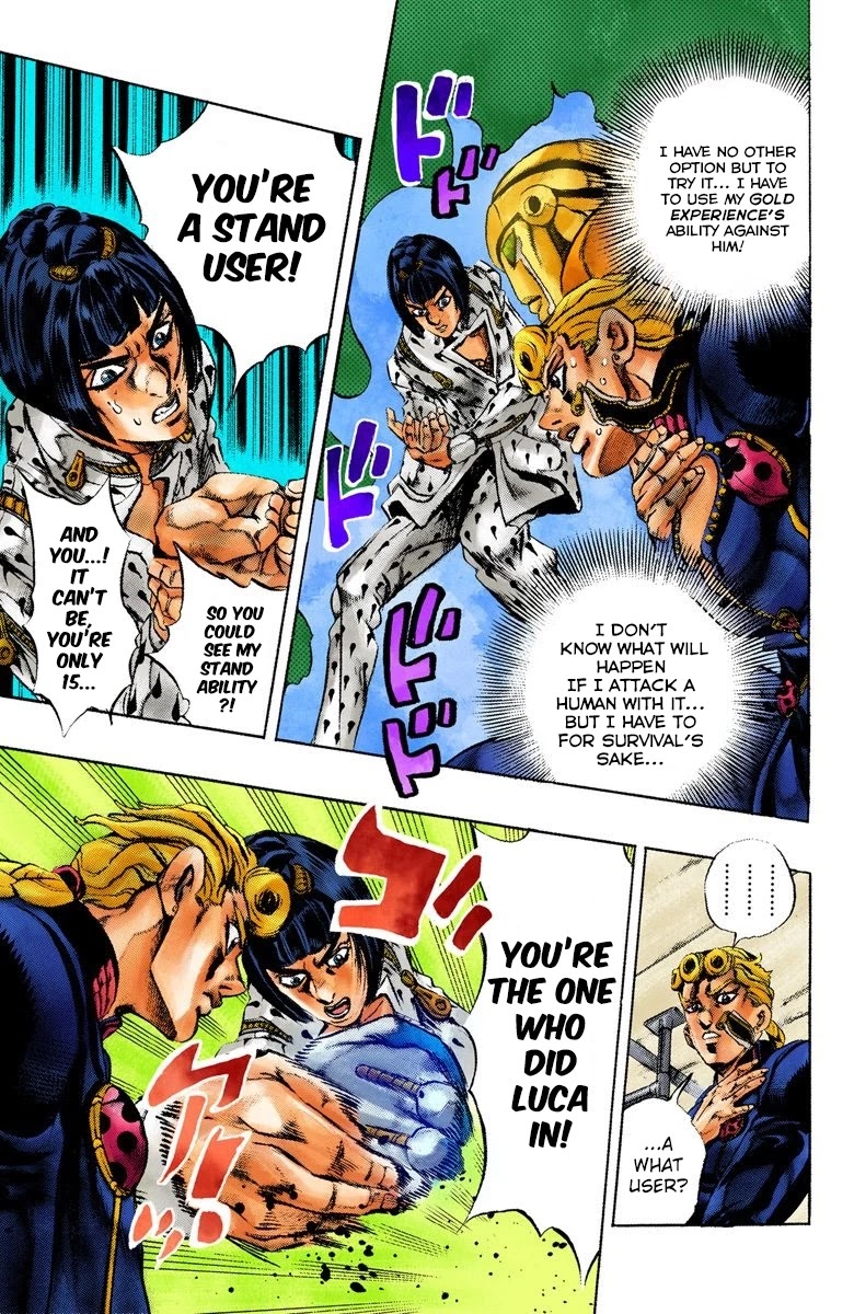 JoJo's Bizarre Adventure Part 5 - Vento Aureo (Official Colored) Chapter 6 page 9 - Chapter 6: Buccellati's Coming! Part 3